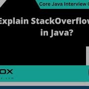 Explain StackOverflowError In Java Core Java Interview Question 335