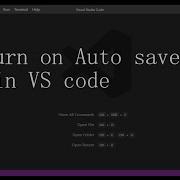 Turn On Auto Save In VS Code Run Your Code Without Pressing Ctrl S Simple