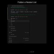 Flatten A Nested List In Python Python Examples Python Coding Tutorial Python Coding Interview
