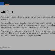 Saradindu Sengupta Bessel S Correction Effects Of N 1 As The Denominator In Standard Deviation