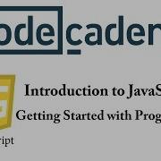 JavaScript With Codecademy Getting Started With Programming