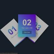 Isometric Card Hover Effects HTML CSS