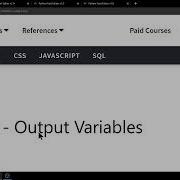 W3schools Python Output Variables