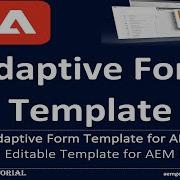 AEM Form 6 Create Adaptive Form Template