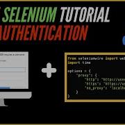 Selenium Python Proxy Authentication