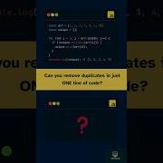 Remove Duplicates From An Array In ONE Line JavaScript Trick Viralshorts Shorts Javascript