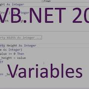 VB NET 2013 Variables And Operators
