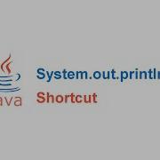 System Out Println Shortcut
