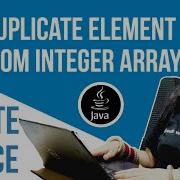 Find Duplicate Element From An Integer Array JAVA