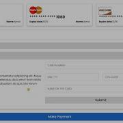 How To Make A Payement Form In HTML Bootstrap CSS Source Code