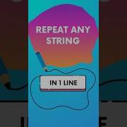 Repeat Strings In 1 Line With JavaScript