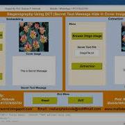 Matlab Code For DCT Based Steganography Using Image Processing
