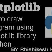 Tutorial 35 How To Draw A Histogram Using Matplotlib Library In Python Jupyter Notebook