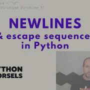 Newlines And Escape Sequences In Python