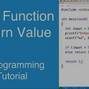 Main Function Return Value C Programming Tutorial
