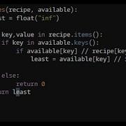 Python Pete The Baker Codewars 5KYU