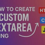 How To Create Textarea Using HTML CSS JavaScript Beginner Friendly Tutorial