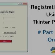 Registration Form Using Tkinter Python 3 Part 1 GUI Only