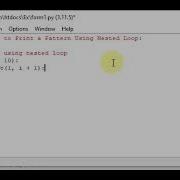 Python Program To Print Pattern Using Nested Loop