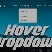 Sticky Navbar With Hover Dropdown Menu Bootstrap 3 Responsive Navigation Bar Hover Dropdown Menu