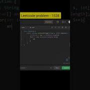 Leetcode Problem 1528 Shuffle String Leetcode Java Shorts