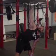 One Arm Barbell Clean Press With Windmill
