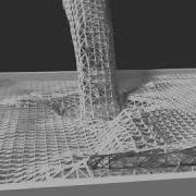 Blender Fluid Simulation With A Wireframe Modifier D