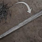 Forging DAMASCUS Viking Sword From NAILS