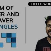 Sum Of Upper And Lower Triangles GeeksforGeeksVideos Competitive Programming For Beginners
