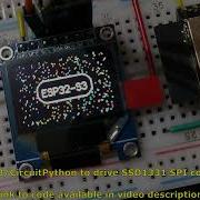ESP32 S3 CircuitPython To Drive SSD1331 SPI Color OLED