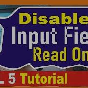 How To Disable Read Only Status Of An Input Field Through HTML 5 Attribute SLS Tutorials