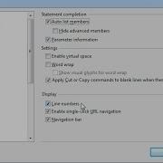 Visual Studio Setting Line Numbers For The Code