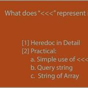 Solved What Does Heredoc In PHP