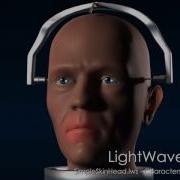 LightWave 3D Simple Skin Head Scene Rendered