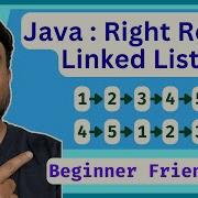 Java Program Right Rotate Linked List By K Places Coding For Beginners