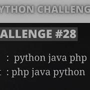Python Challenge Program 28