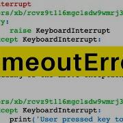 TimeoutError Python Tutorial