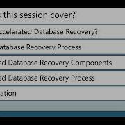 Getting Started Accelerated Database Recovery By John Deardurff