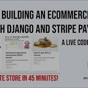 Building An Ecommerce Store With Django And Stripe Payments Live Coding