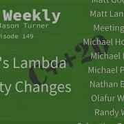 C Weekly Ep 149 C 20 S Lambda Usability Changes