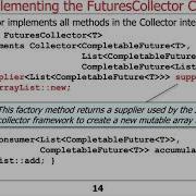 Advanced Java Completable Future Features Implementing FuturesCollector