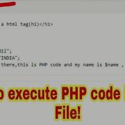 как выполнить PHP код в HTML файле