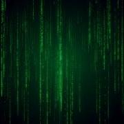 Falling Binary Code Matrix Style Stock Motion Graphics