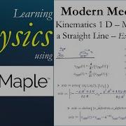 Learning Physics Kinematics 1d Example Problems