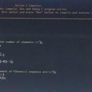 C Programming On Fibonacci Series Using Array
