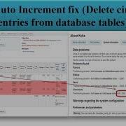 DBMS Auto Increment Fix Delete Circulation Entries From Database Tables Lib Power Tech