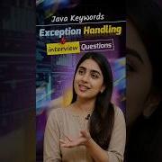 Java Interview Hack Keywords Exception Handling Made Easy Shorts