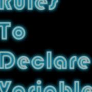 Rules To Follow While Declaring Variable In Java