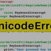 UnicodeError Python Tutorial