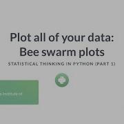 Python Tutorial Plot All Of Your Data Bee Swarm Plots